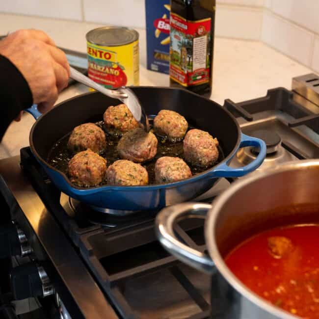 When meatballs are sizzling and sauce is simmering, Sunday dinner is not far behind.