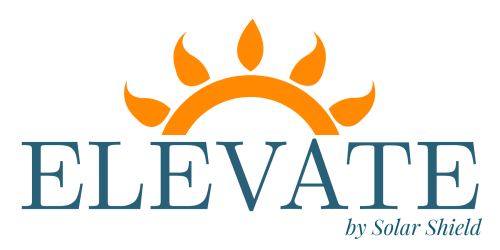 elevate logo light back